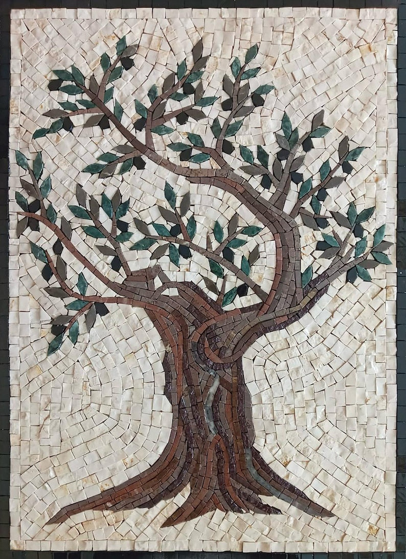Autumn Tree Mosaic Rug: A Celebration of Fallâ€™s Beauty