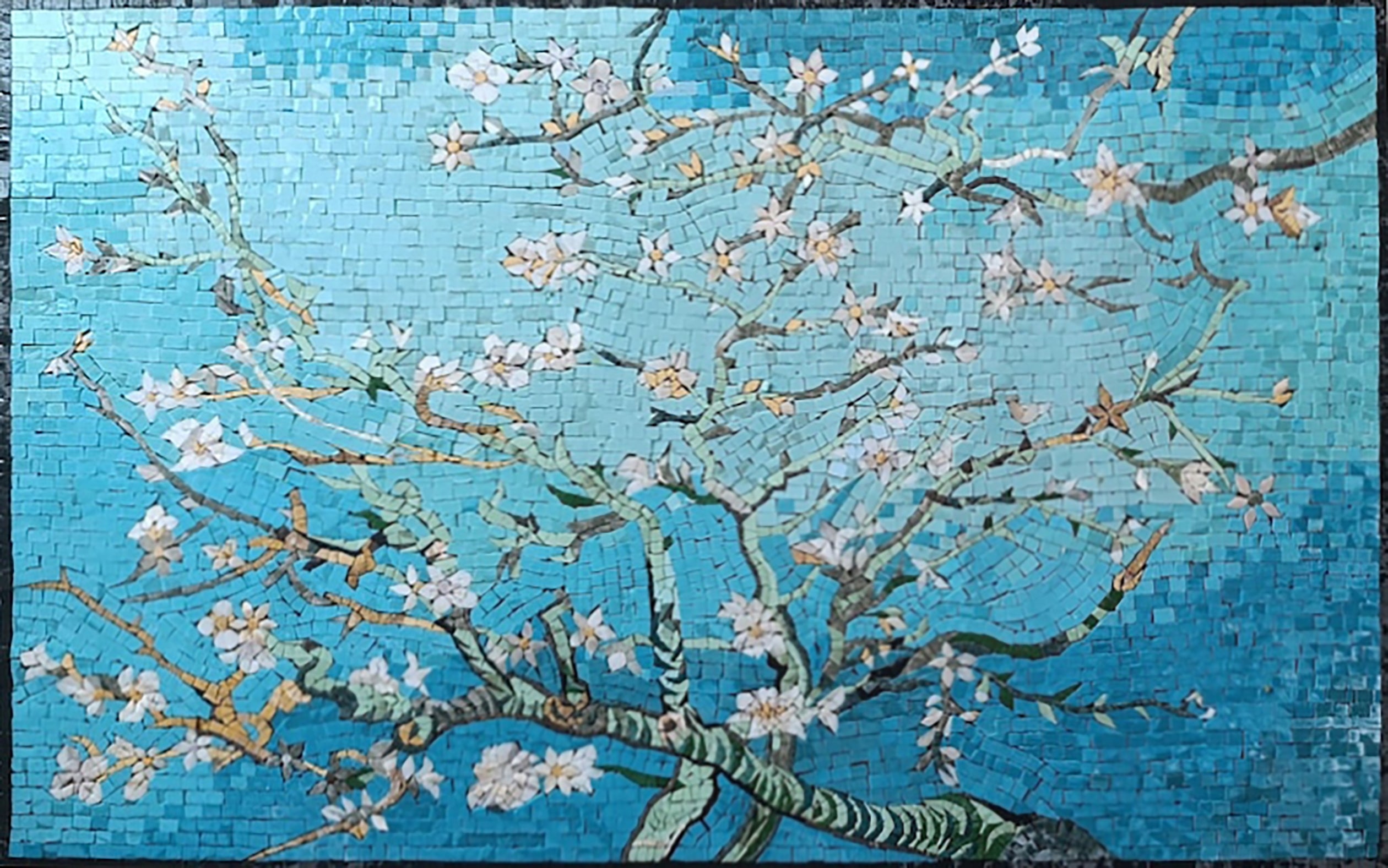 Palm Tree Mosaic Rug: A Tropical Touch of Paradise | Tree Mosaics | iMosaicArt