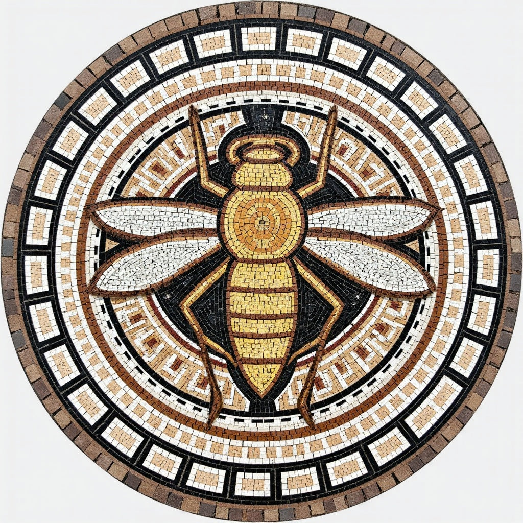 Sacred Bee Medallion Mosaic