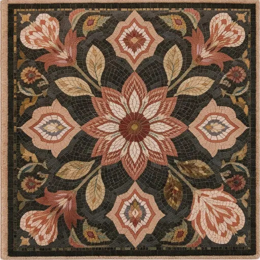 Mastercrafted Sunflowers in a Vase  Floral Stone Mosaic Art