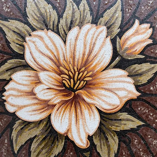 Rose Bouquet Handcrafted Floral Mosaic