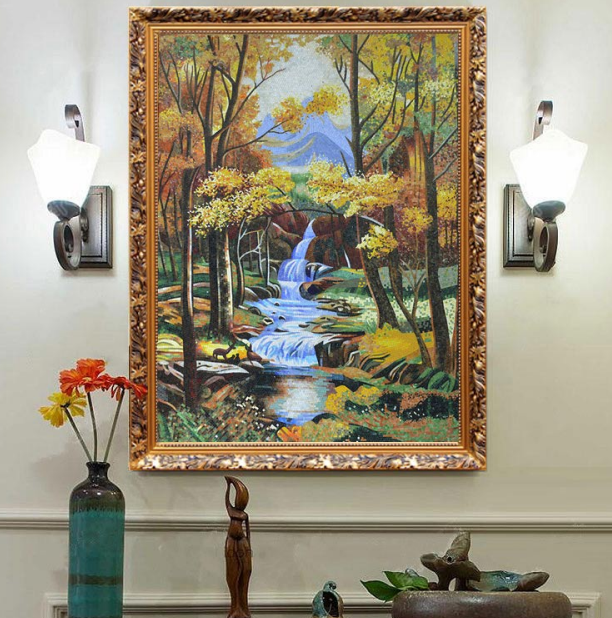 Vibrant mosaic art