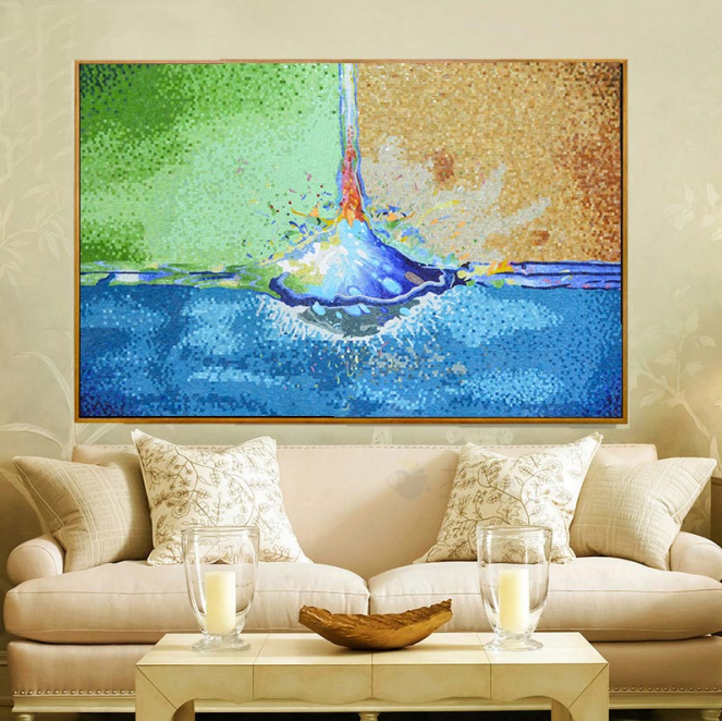 Handmade glass mosaic