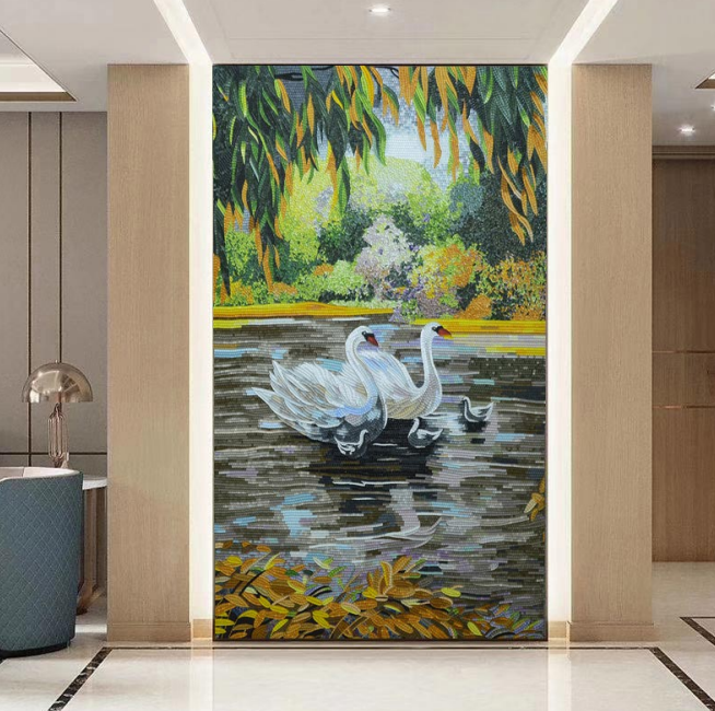 Colorful mosaic art