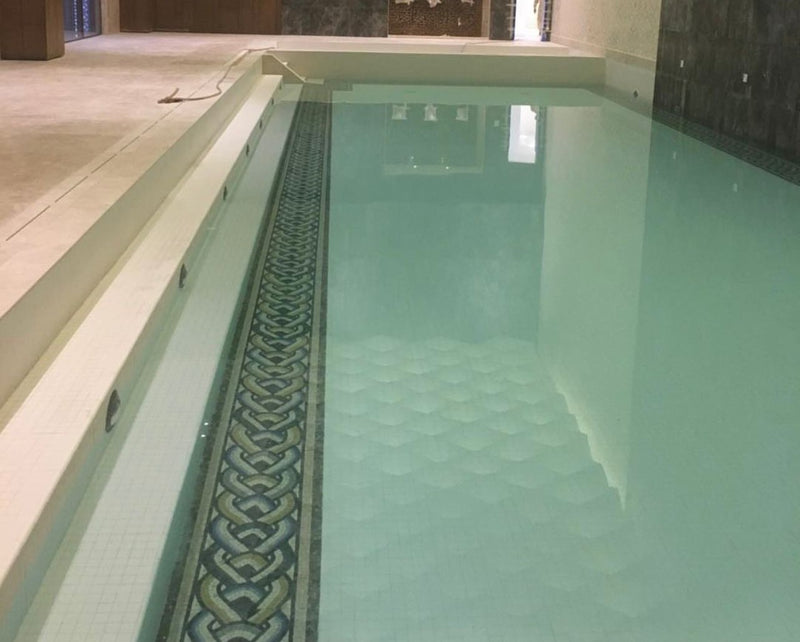 Decorative pool mosaic