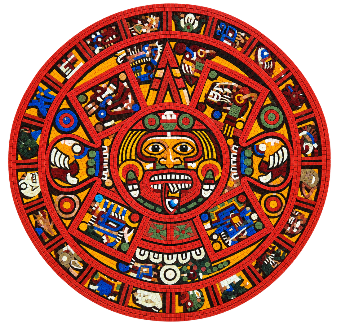 Aztec God Glass Mosaic Art