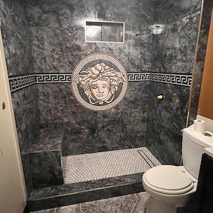 Modern bathroom mosaic design