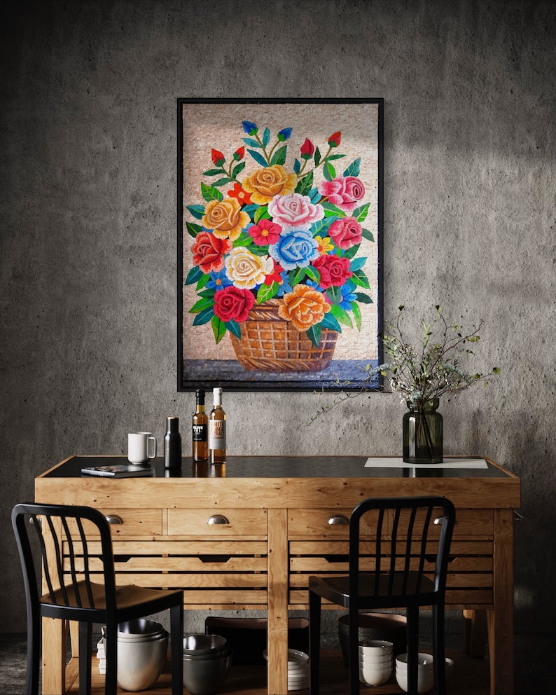 Mosaic tile wall art