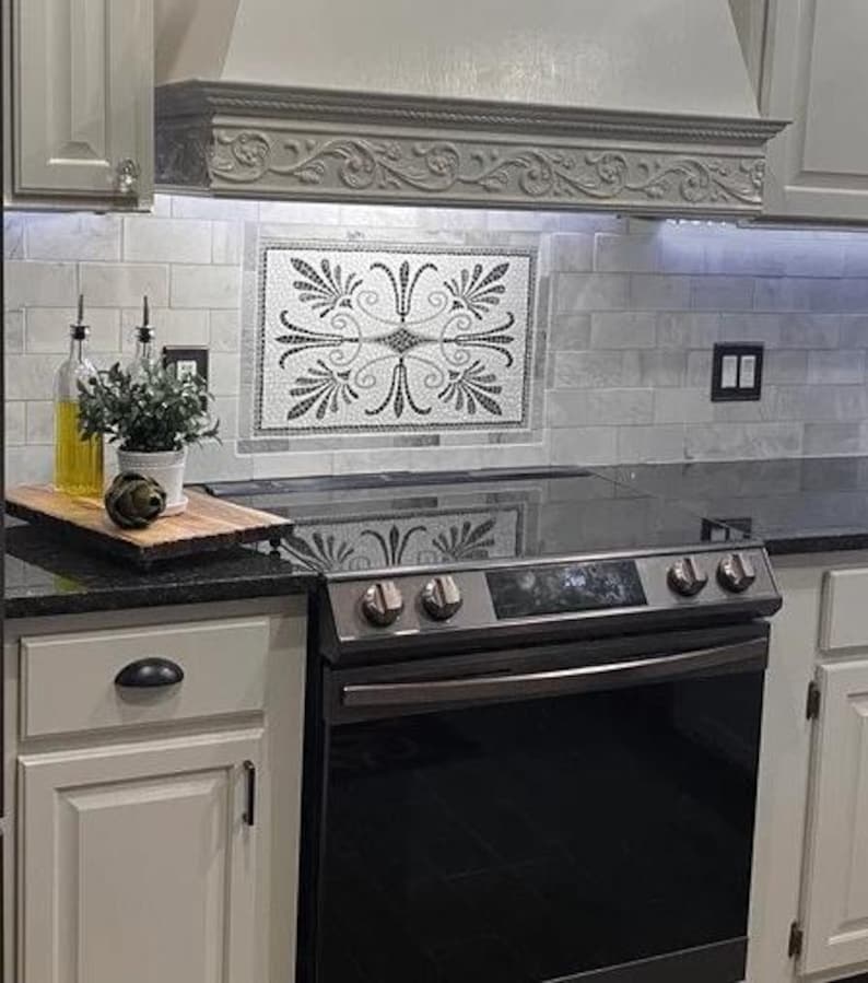 High-quality mosaic backsplash
