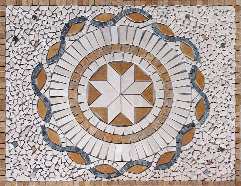 Star Medallion Mosaic Art