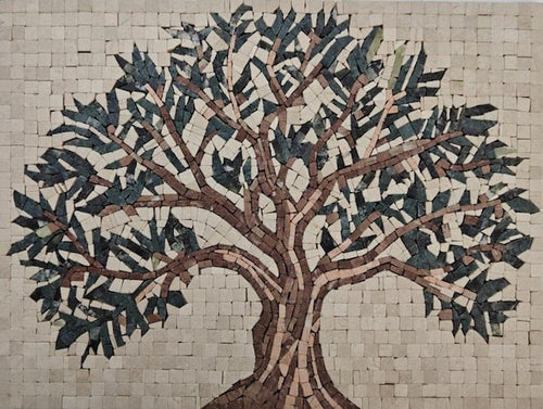 Classic Tree of Life Marble Mosaic Art