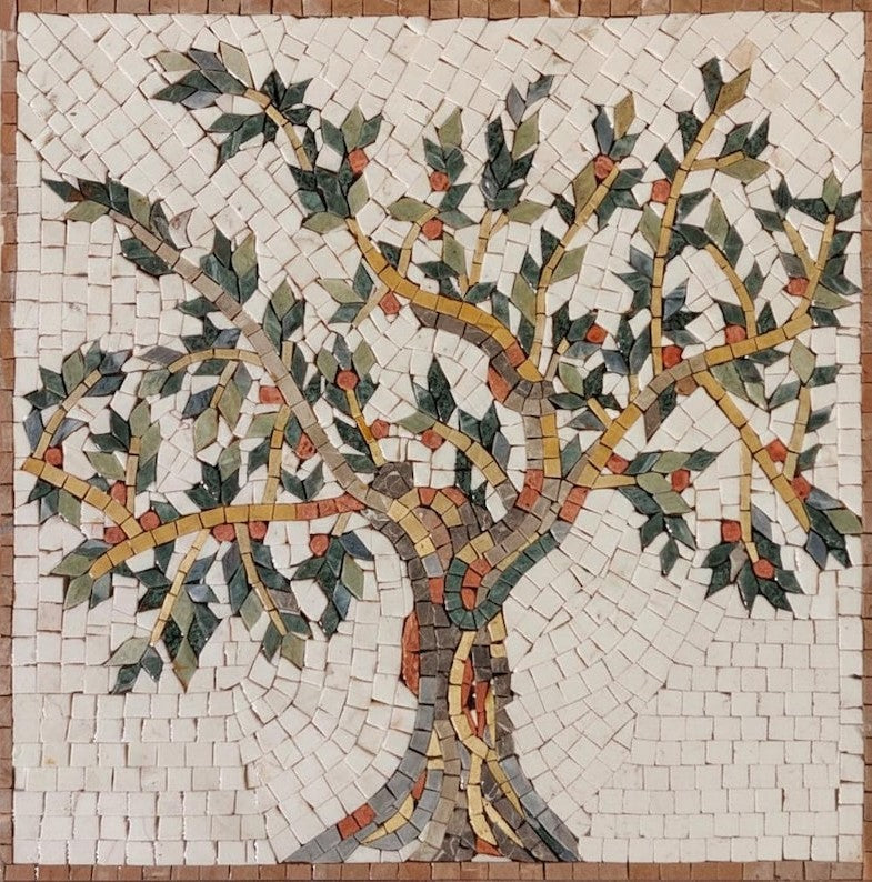 Fruit Tree of Life Stone Mosaic Art