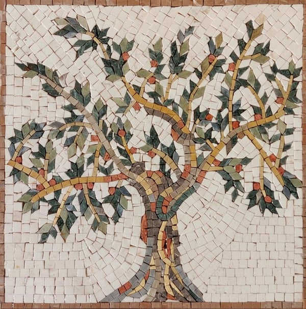Fruit Tree of Life Stone Mosaic Art