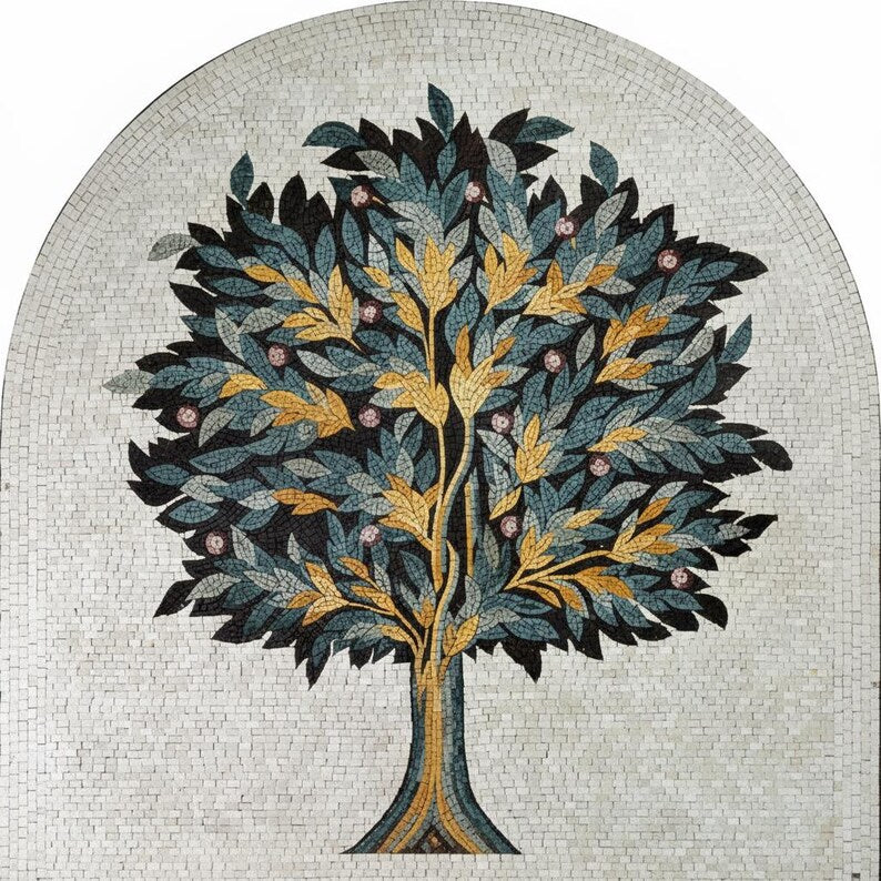 Tree of Life Arch Stone Mosaic Art