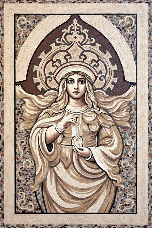 Woman of Wisdom: A Mosaic of Grace | Roman Mosaics | iMosaicArt