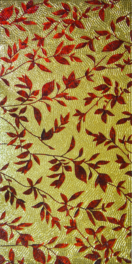 Artistic Glass Mosaic Petals: Captivating Elegance