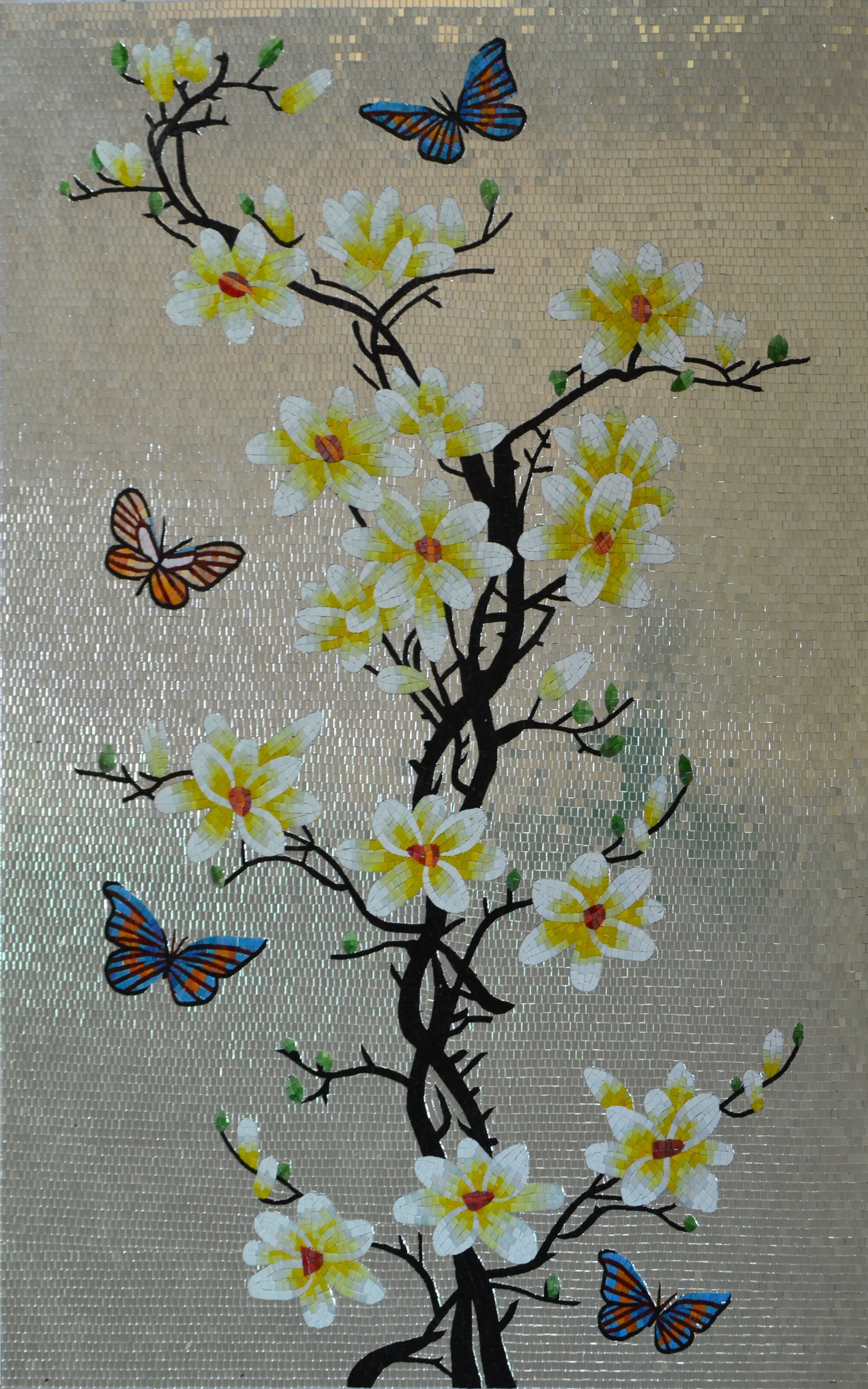 Tree-Inspired Mosaic Patterns: Nature's Palette in Glass