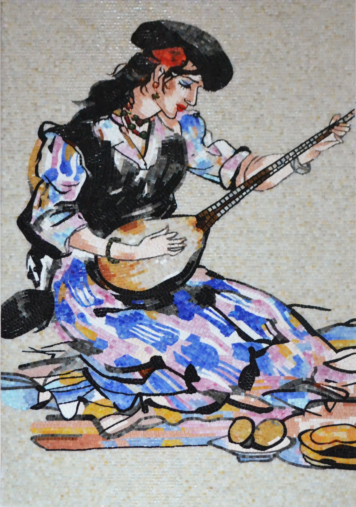 Ida Roessler Glass Mosaic Tile Mural