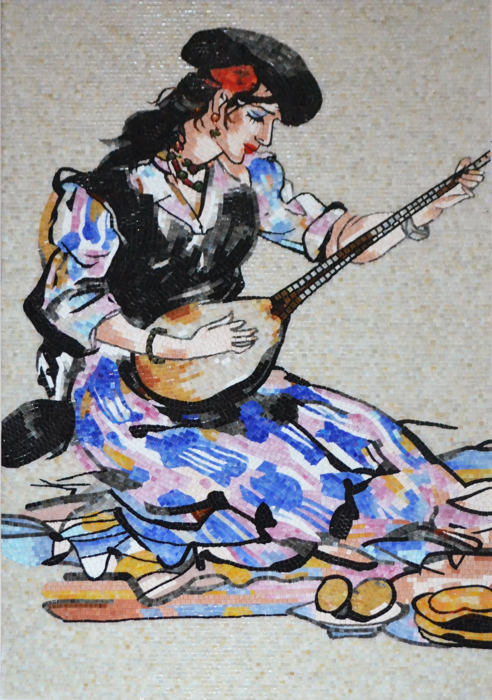 Ida Roessler Glass Mosaic Tile Mural