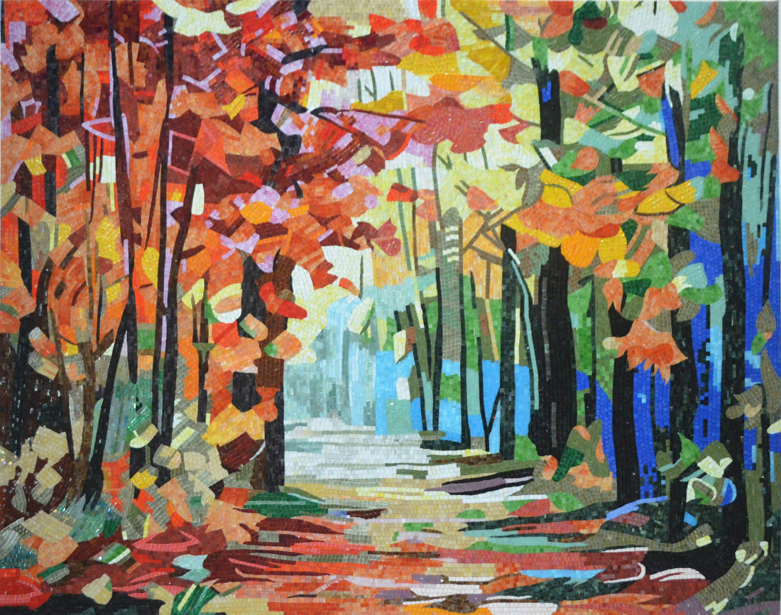Mosaic Tree of Serenity - Tranquil Art for a Peaceful Home