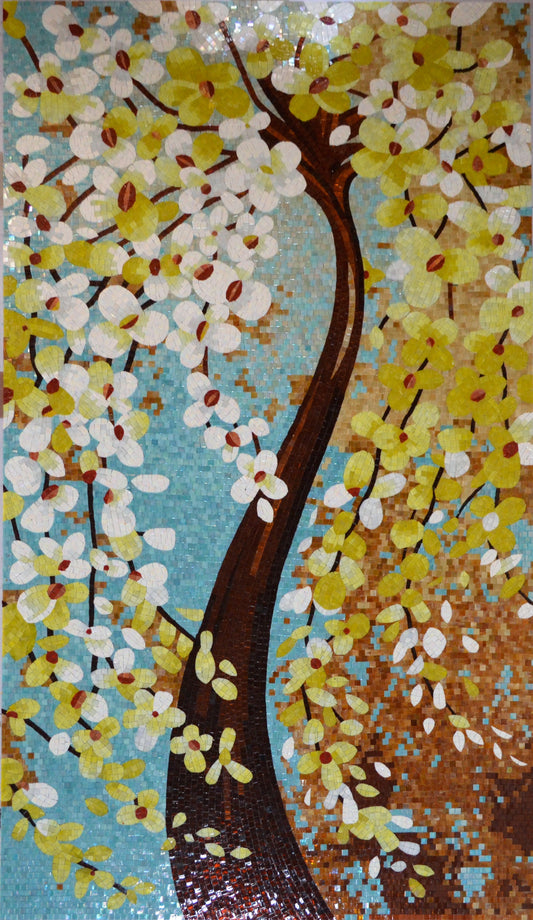 Contemporary Tree Mosaic - Modern Art Inspired by Nature