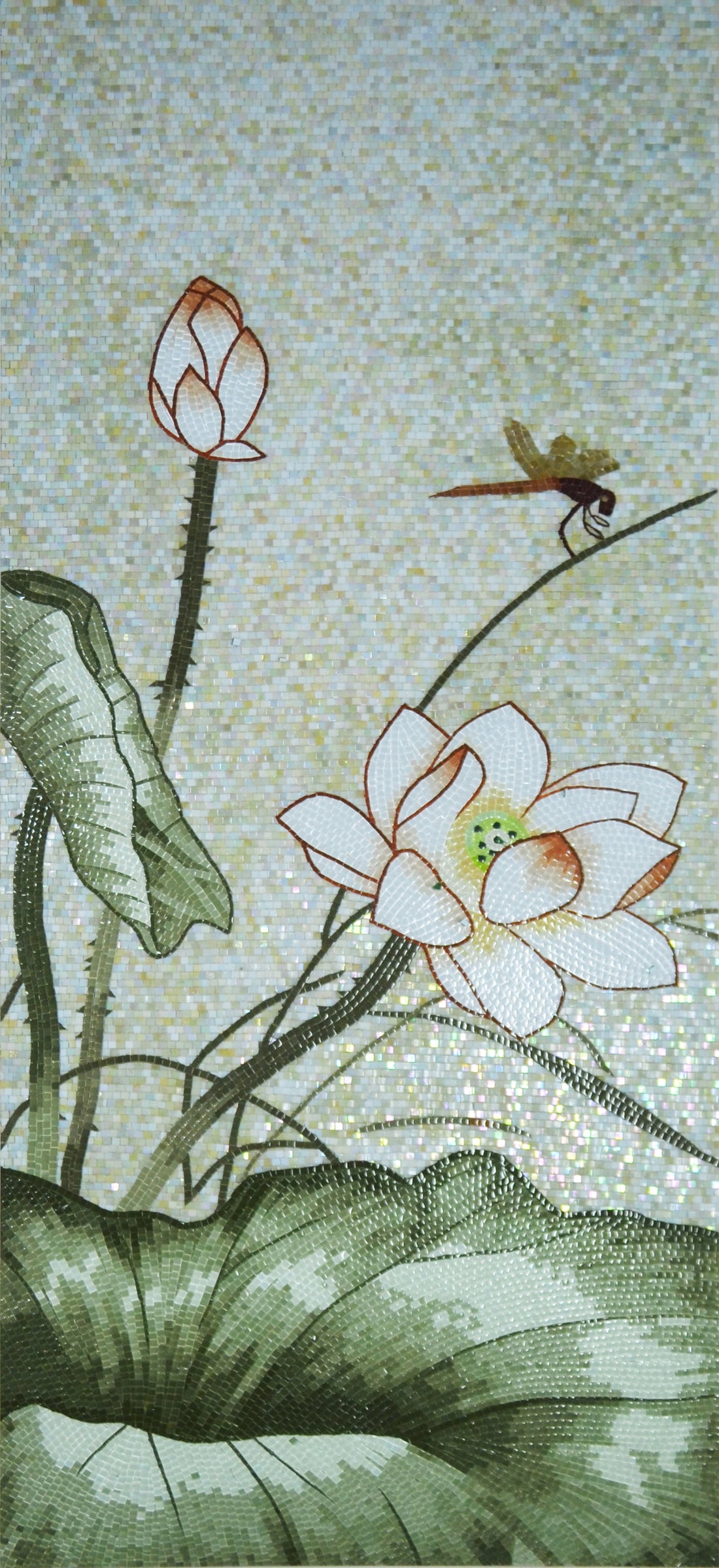 Unique Glass Mosaic Flower Design: Artistic Flair