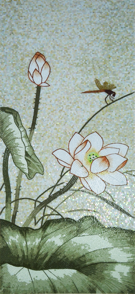 Unique Glass Mosaic Flower Design: Artistic Flair