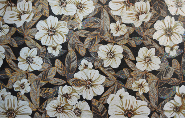 Stunning Flower Mosaic Wall Art: Timeless Decor