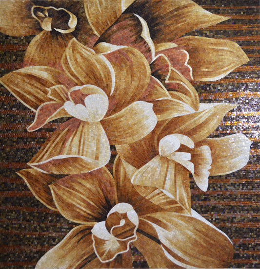 Handcrafted Floral Mosaic Portraits: Artisan Excellence