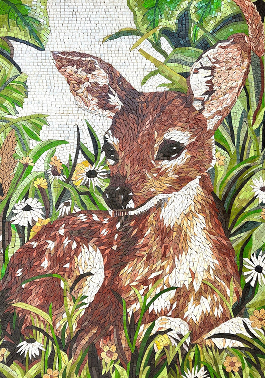 Enchanting Deer Mosaic Art: Breathe Nature's Serenity into Your Space