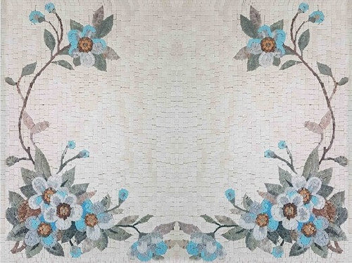 Simple Mosaic Flower Patterns