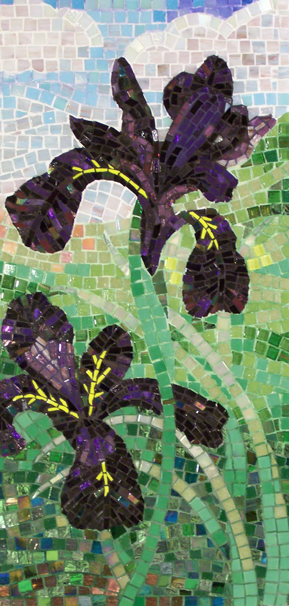 Glass Tile Art - Flower Wall Art Mosaic
