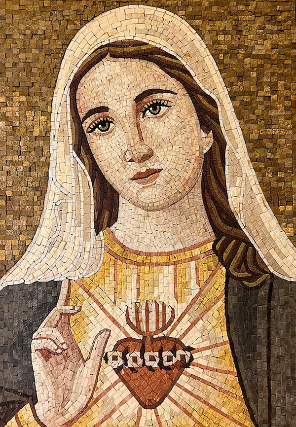 Our Lady Virgin Mary - Mosaic Icon