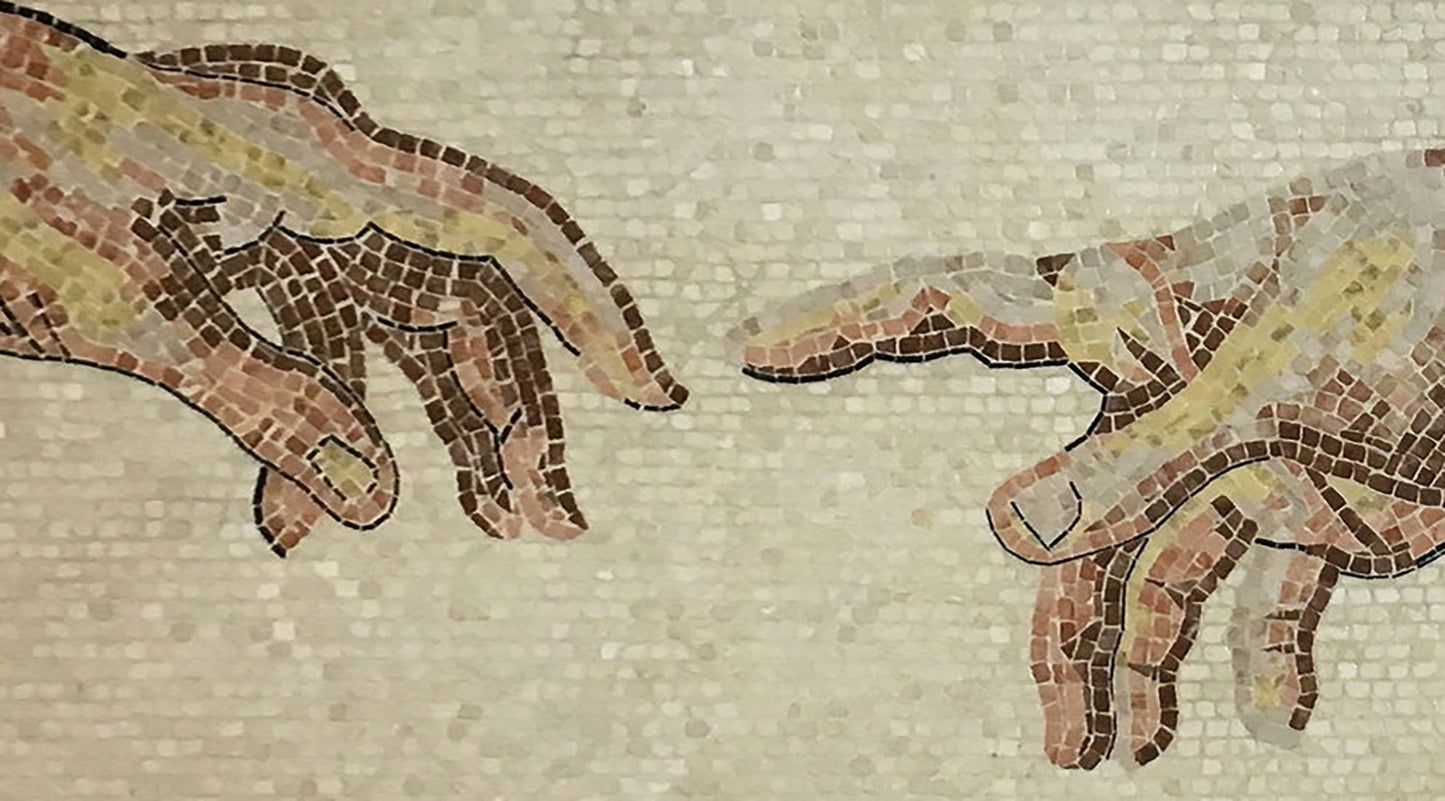 Roman Mosaic Art - Creation Of Adam