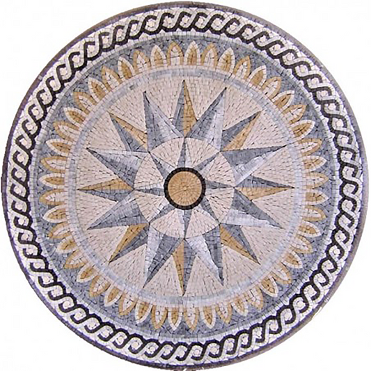 Mosaic Medallion - Round Mosaic Art Design