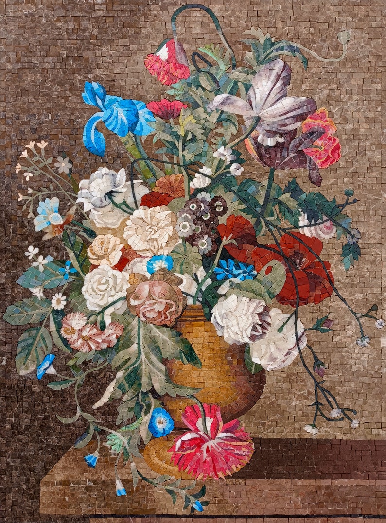 Luxury Mosaic Flower Vase