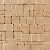 Crema Marfil mosaic swatch