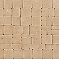 Ivory Cream mosaic swatch